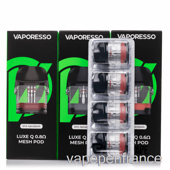 Vaporesso Luxe Q Dosettes De Remplacement 0,6ohm Luxe Q Pods (paquet De 4) Stylo Vape